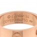 18K Pink Gold 5.5mm LOVE Ring 54 6.75