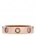 18K Pink Gold 8 Diamond 4mm LOVE Wedding Band Ring 48 4.5