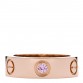 18K Pink Gold Pink Sapphire 5.5mm LOVE Ring 50 5.25