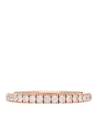 18K Pink Gold Diamond 2mm Etincelle de Cartier Wedding Band Ring 49 5