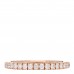18K Pink Gold Diamond 2mm Etincelle de Cartier Wedding Band Ring 49 5