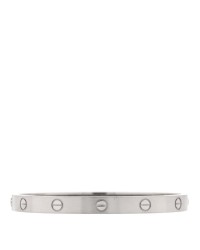 18K White Gold Brushed Finish LOVE Bracelet 18