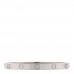 18K White Gold Brushed Finish LOVE Bracelet 18