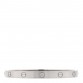 18K White Gold Brushed Finish LOVE Bracelet 18