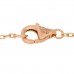 18K Pink Yellow White Gold Trinity Heart Bracelet