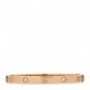 18K Pink Gold 4 Diamond LOVE Bracelet 17