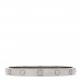 18K White Gold Brushed Finish LOVE Bracelet 17