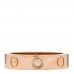 18K Pink Gold Diamond 4mm LOVE Wedding Band Ring 47 4