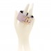 Iridescent Calfskin CC Wide Cuff M Lilac