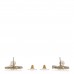 Pearl CC Chain Drop Earrings Gold