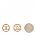 CC Round Rope Earrings Gold Gold