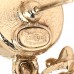 Pearl Crystal CC Flower Drop Earrings Gold Pearly White