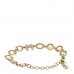 Metal Glass Crystal Strass Pearl CC Chain Bracelet Gold Multicolor Pearly White