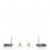 Ruthenium Crystal CC Earrings Black