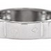 18K White Gold Diamond Profil de Camellia Band Ring 53 6.5