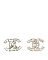 Crystal Mini Timeless CC Earrings Silver