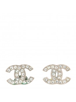 Crystal Mini Timeless CC Earrings Silver