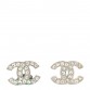 Crystal Mini Timeless CC Earrings Silver
