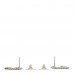 Strass Crystal Dazzling Wheat CC Earrings Black Gold