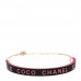 Resin Logo Choker Pink Black