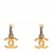 Metal Drop CC Earrings Ruthenium Gold