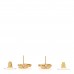 Metal Crystal CC Daisy Drop Earrings Gold