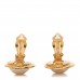 Pearl Round Clip On Earrings Gold