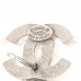 Pearl CC Drop Earrings Silver