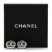 Crystal Coco Flapper Camellia CC Stud Earrings Silver