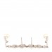 Crystal CC Long Drop Earrings Silver