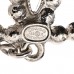 Crystal Pearl Bead CC Drop Earrings Silver Black