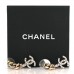 Metal Crystal CC Chain Drop Earrings Gold