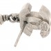 Pearl CC Drop Earrings Silver