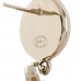 Pearl Enamel CC Drop Earrings Black