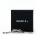 Crystal CC Bow Drop Earrings Silver