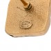 Resin CC Square Earrings Gold Pink