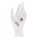Pearl Crystal Star CC Bracelet Gold