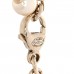 Pearl Crystal CC Bracelet Gold