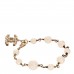 Pearl CC Bracelet Gold