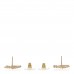 Twisted CC Earrings Light Gold
