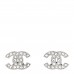 Crystal Mini CC Earrings Silver