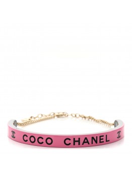 Resin Logo Choker Pink Black