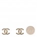 Crystal CC Earrings Black Gold