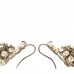 Crystal CC Drop Earrings Silver