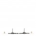 Ruthenium Crystal Star CC Drop Earrings