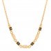 Metal Enamel CC Squares Choker Gold White Black