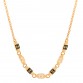 Metal Enamel CC Squares Choker Gold White Black