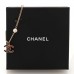 Enamel Pearl CC Bracelet Gold Red Black