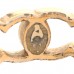 Metal CC Ring 53 6.5 Gold