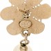 Pearl CC Camellia Dangle Earrings Gold